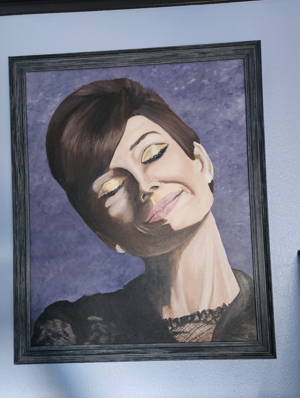 24x30 Audrey Heburn Oil Painting